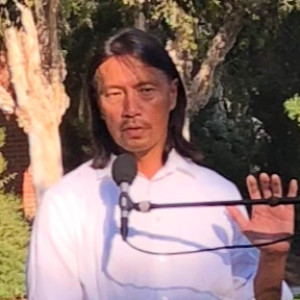 Robert Lo speaking at the Peoples Rights gathering in Pasadena California on 10-30-22