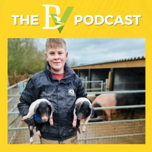 Seb the 13 year old pig breeder and Jess on balancing books and bridles