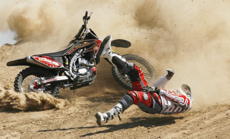 Dirt bike crash