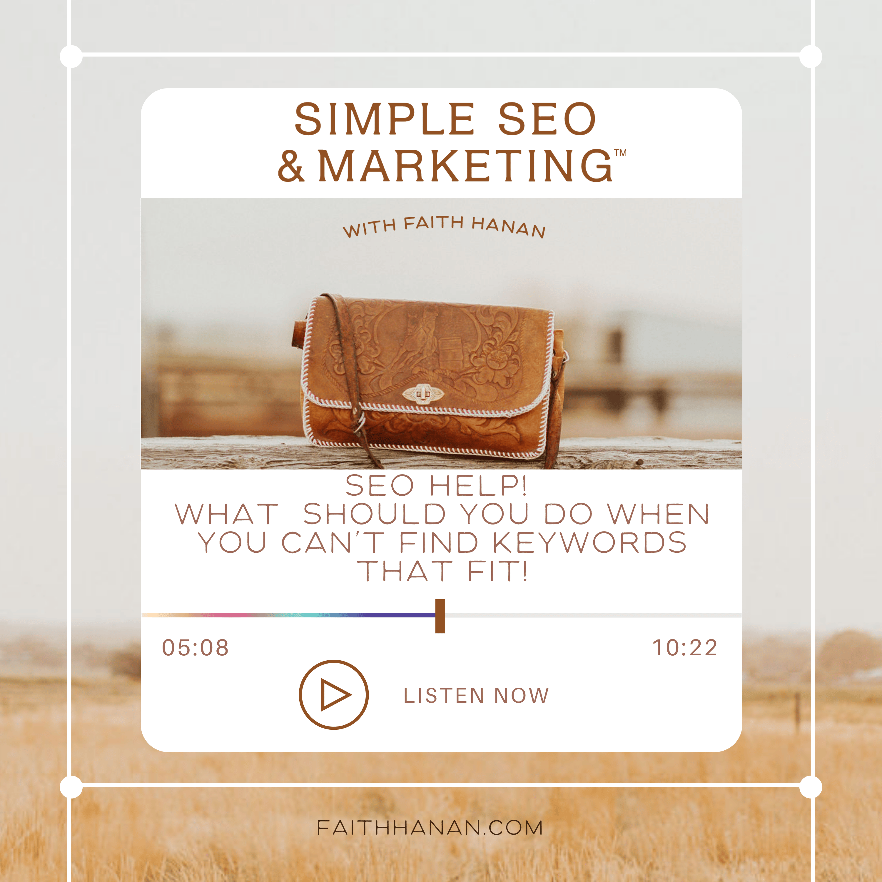 220// SEO Help!!! What Should You Do When You Can't Find Keywords That Fit!