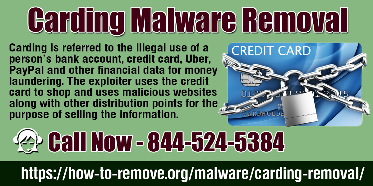Carding Malware Removal
