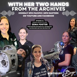 42. She was the first female to go through the BMW STEP motorcycle technician program