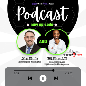 Use your Podcast to grow your business! The Mayor of Podcast Town, Elzie Flenard, III discusses podcasting for businesses with Adam Morris