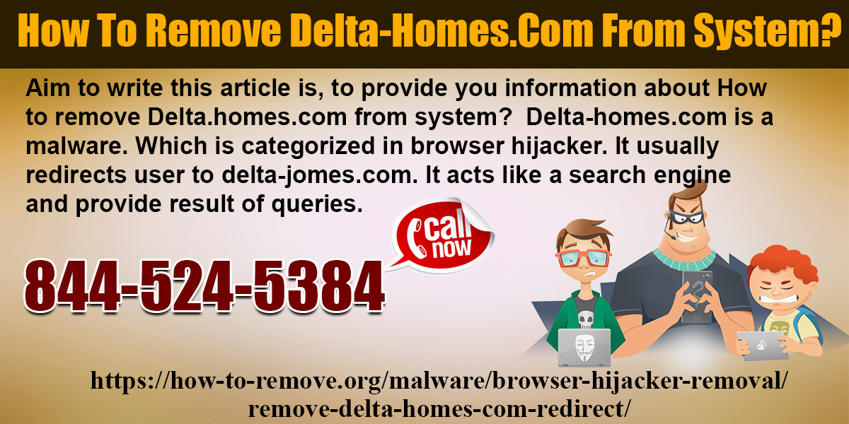 How To Remove Delta-Homes.Com From System