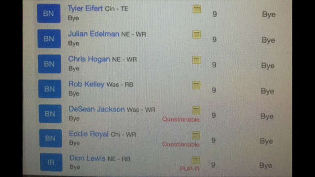 Week 9 Waiver Wire