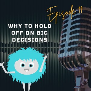 Episode 11: Why we tell you to delay big decisions!