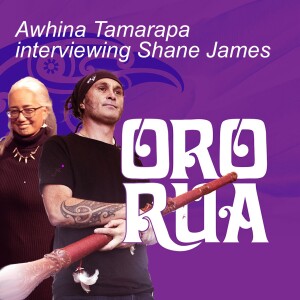 Awhina Tamarapa interviewing Shane James
