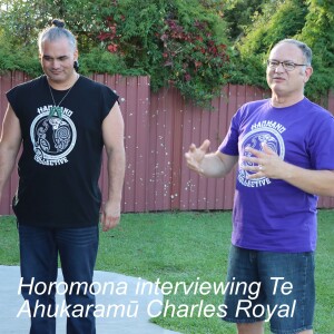 Horomona interviewing Te Ahukaramū Charles Royal