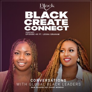 Ep 49 -Having a serving spirit, and dedicate time making others exhale ft Lesha Graham, Program Director, Black Create Connect