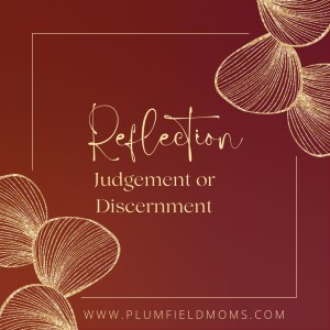 Reflection: Judgment or Discernment