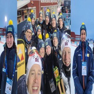 Vestborg-elevar var funksjonærar under World Cup i skiskyting i Sverige.