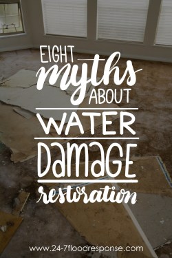 Myths About Water Damage
