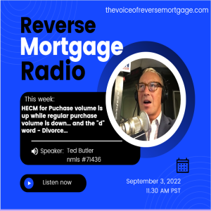 Reverse purchase bucking the overall mortgage trend and the ”D” word... Divorce.