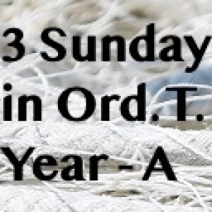 Homily for 3 Sunday in Ord. Time - A