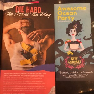 Wonderland night one: an Awesome Ocean Party and Die Hard. The Movie. The Play