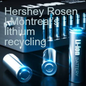 Hershey Rosen | Montreal’s lithium recycling