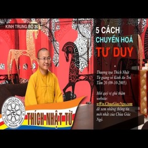 Kinh Trung Bộ 20 (Kinh An Trú Tầm) - Năm cách chuyển hóa tư duy (09/10/2005)