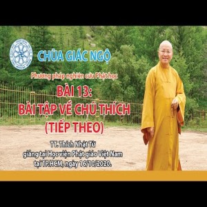 Bài tập về chú thích (tiếp theo) - Phương pháp nghiên cứu Phật học