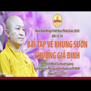 Bài tập về khung sườn giả định l Dẫn nhập triết học Phật giáo (bài 13, 14)