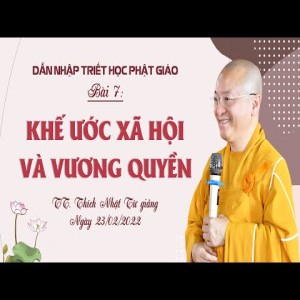 Khế ước xã hội và vương quyền l Dẫn nhập triết học Phật giáo 2022