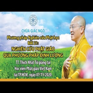 Nghiên cứu Phật giáo qua phương pháp định lượng - Phương pháp nghiên cứu Phật học