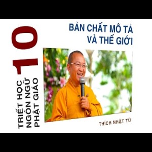 Triết học ngôn ngữ Phật giáo 10: Bản chất mô tả và thế giới (19/06/2012) Thích Nhật Từ