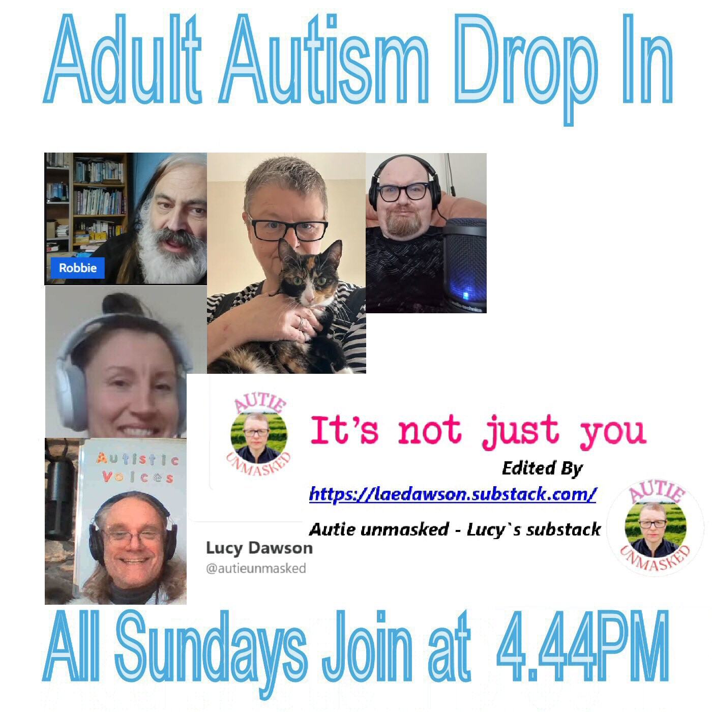 444pm Drop in Sundays Adult Autism Conversation Open to All EP68