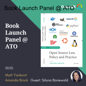 Open Source Law, Policy and Practice Book Launch Panel at ATO