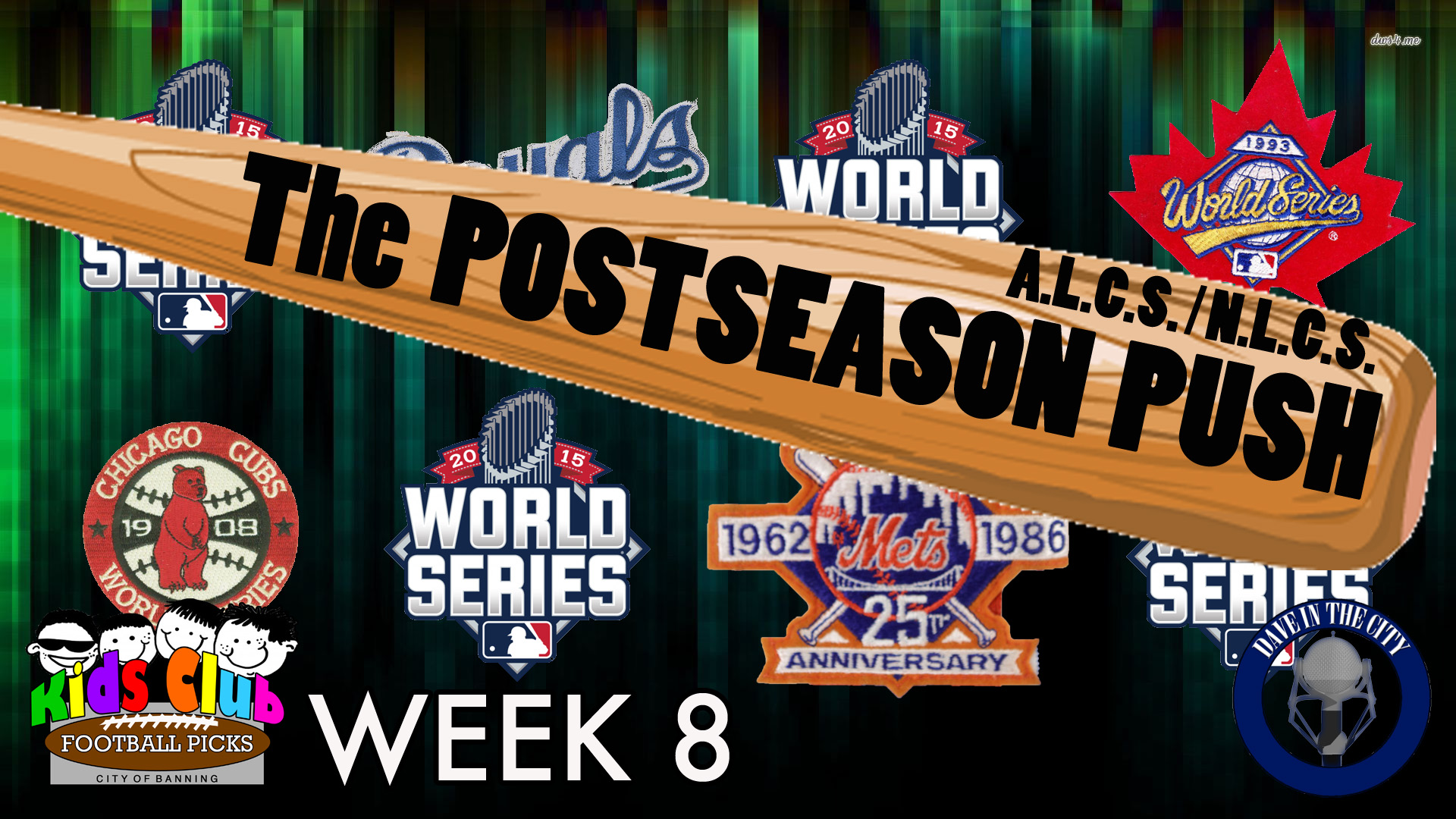 Podcast: MLB Postseason Push: NLCS, ALCS -- Mets, Royals, Kids Club Wk 8, NFL (10-21-15)