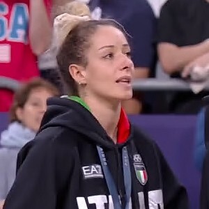 11/08/24 - Andrea Capretti con Monica De Gennaro, post oro volley femminile
