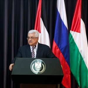 Palestinian President Abbas meets with President Trump