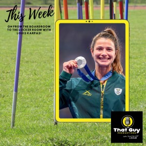 That Guy Productions: From the Board Room to the Locker Room Live Audio Sports Podcast hosted by Louis Karpas .