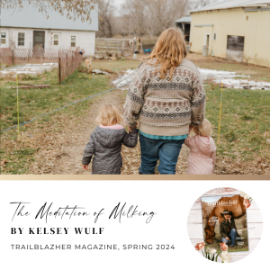 The Meditation of Milking by Kelsey Wulf