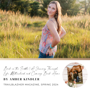 Back in the Saddle | A Journey Through Life, Motherhood, and Coming Back Home by Amber Kindler