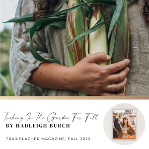 Tucking In The Garden For Fall by Hadleigh Burch