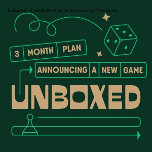 S1:E2 Three Month Plan for Announcing a New Game