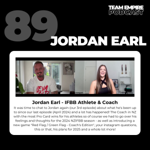 #89 Jordan Earl IFBB Bodybuilding Athlete & Coach | red flag/green flag, IG Q's, this or that & more