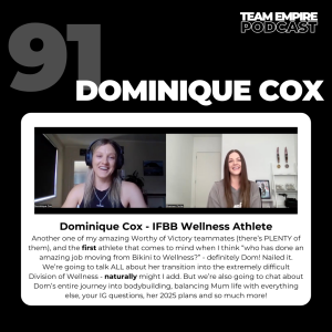 #91 Dominique Cox IFBB Wellness Athlete | bikini to wellness naturally, parenting & competing & more