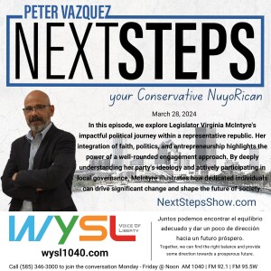 Next Steps Show Featuring Legislator Virginia McIntyre 3-28-24