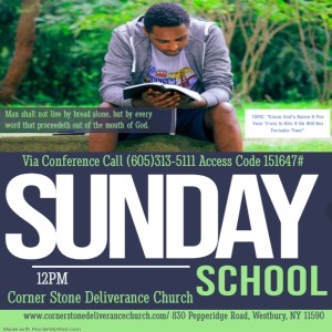 CSDC SUNDAY SCHOOL - THE PEOPLE SIN AGAINST GOD - NOV. 1 2020 - APOSTLE ASIA ROBERTS