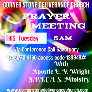 CSDC 5am Prayer - Apostle E. V. Wright & Apostle Asia Hurd
