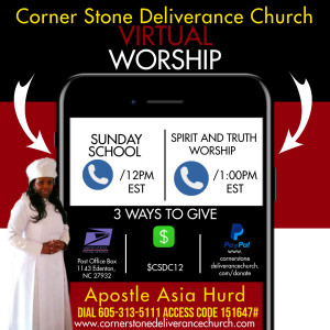 CSDC SPIRIT& TRUTH WORSHIP SERVICE  - 9/20/2020 - W/APOSTLE E. V. WRIGHT OF S.P.I.C.E.S. MINISTRY