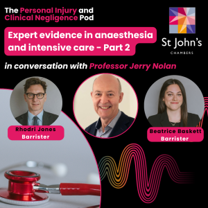 Expert evidence in anaesthesia and intensive care: in conversation with Professor Jerry Nolan
