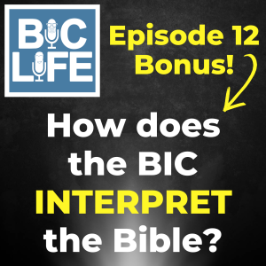 Ep. 012 (Bonus!) - How does the BIC interpret the Bible?