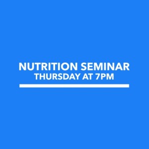 Nutrition Seminar - Fall 2017