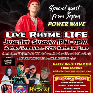 Pepper Osaka - Live Rhyme Life- Power Wave - Sun June 1st TJS LIVE Radio Interview (18'13")