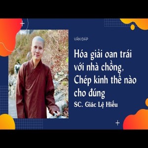93. Vấn đáp: Hóa giải oan trái với nhà chồng, Chép kinh thế nào cho đúng - SC. Giác Lệ Hiếu