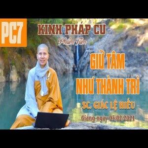 84. Giữ tâm như thành trì - Kinh Pháp Cú 07 - Phẩm Tâm - SC. Giác Lệ Hiếu