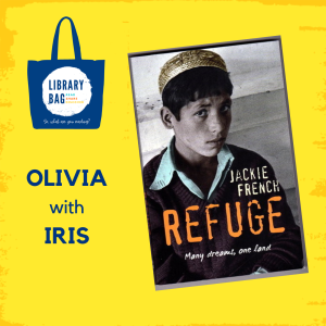 Olivia with Iris - Refugee by Jackie French