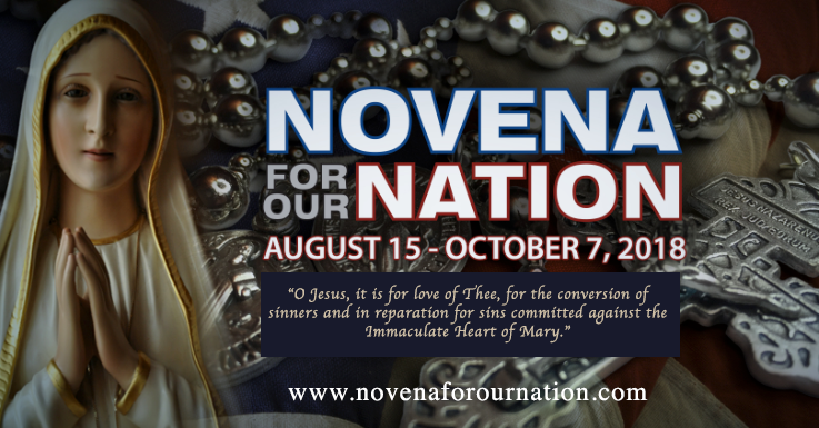 54-Day Novena for Our Nation to include the Fatima sacrificial element, Deacon Bob Ellis